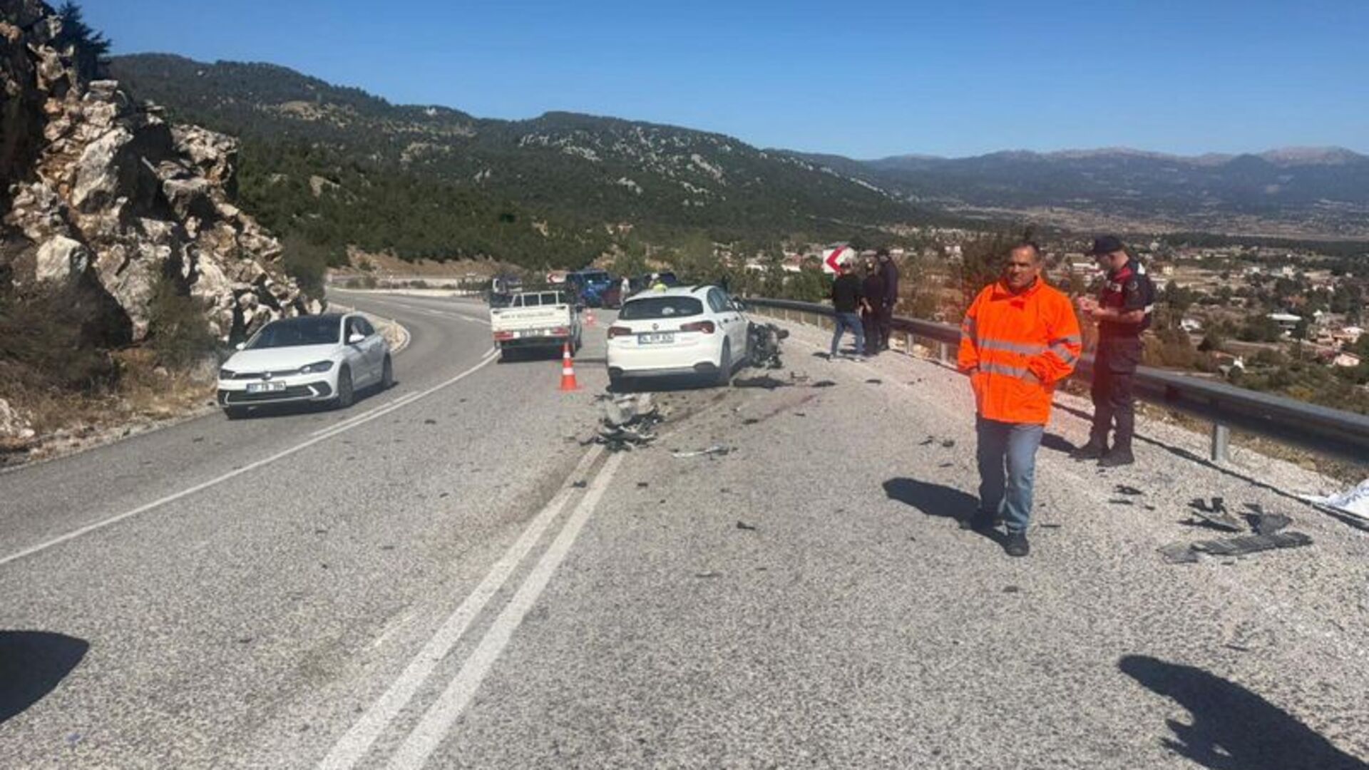 Motosiklet sürücüsünün öldüğü kaza, kask kamerasında