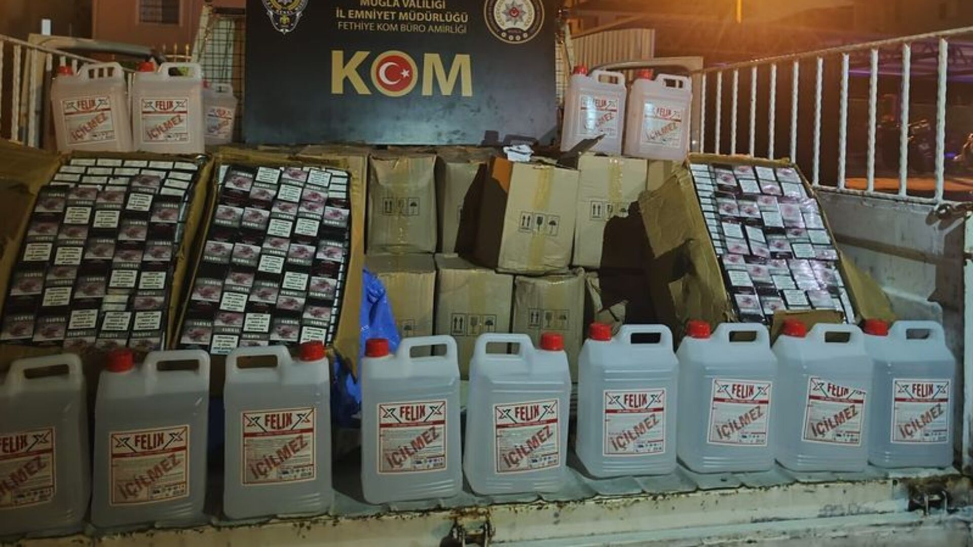 Fethiye'de Dev Operasyon: 1 Ton Etil Alkol ve Tonlarca Sahte Şarap Ele Geçirildi!