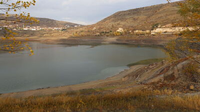 Güldürcek Barajı'nda su seviyesi yüzde 17,25'e düştü