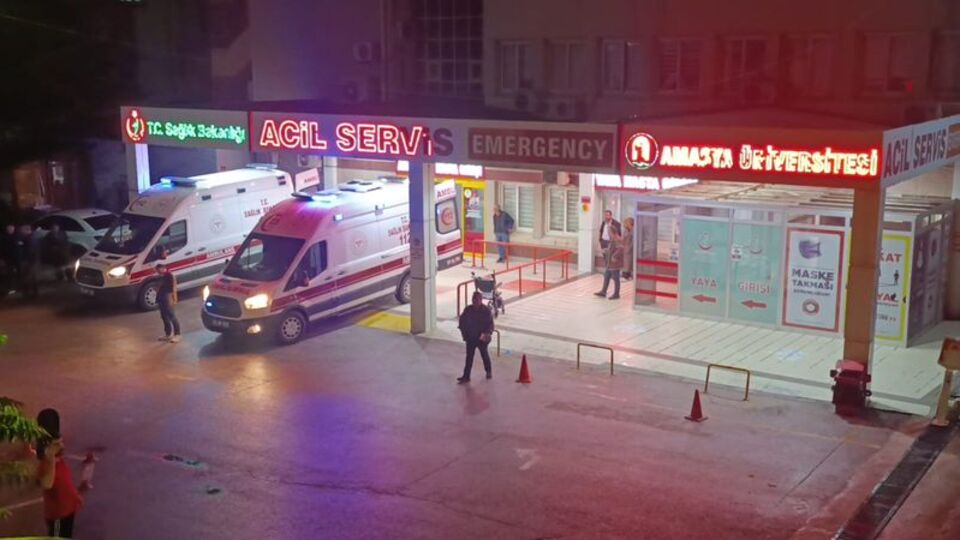 Amasya'da 6 mahkum hastaneye kaldırıldı