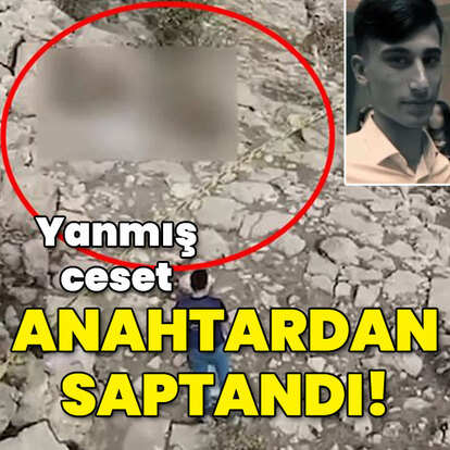 Yakılmış ceset anahtardan tespit edildi!