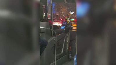 İETT otobüsünde tepki çeken görüntü