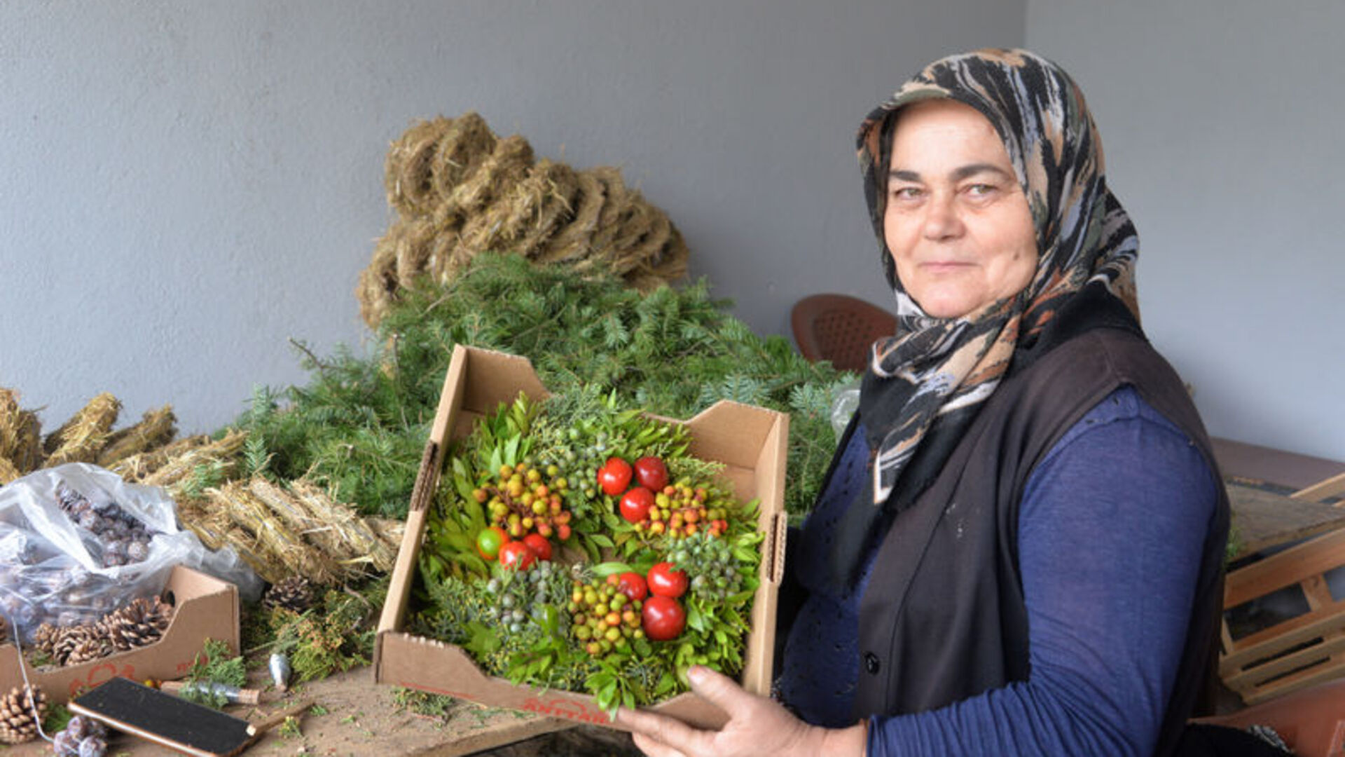Burdur'dan Avrupa'ya 1 milyon Noel çelengi