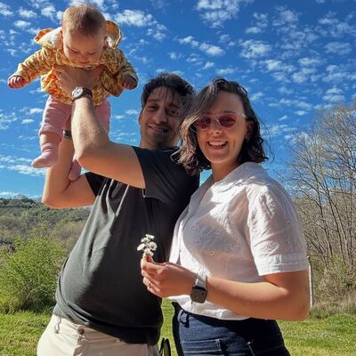 Kızları taburcu oldu