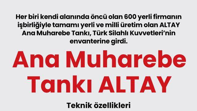 Ana Muharebe Tankı ALTAY