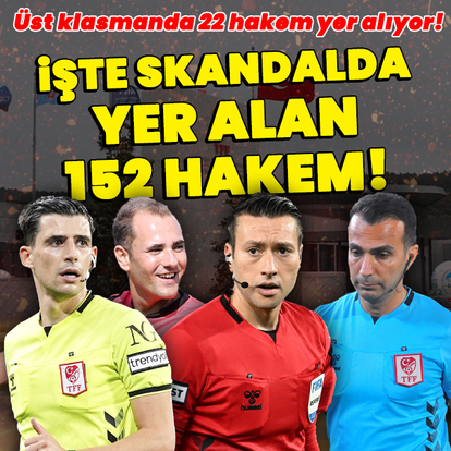 Bahis oynayan hakemler açıklandı!