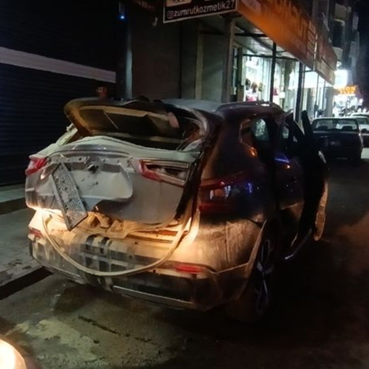 Otomobilde gaz sıkışması sonucu patlama