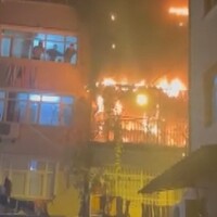 Beyoğlu'nda yangın! 6 kişi kurtarıldı