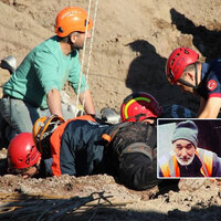 30 metrelik ölüm çukuru! Yol yapımında çalışıyordu...