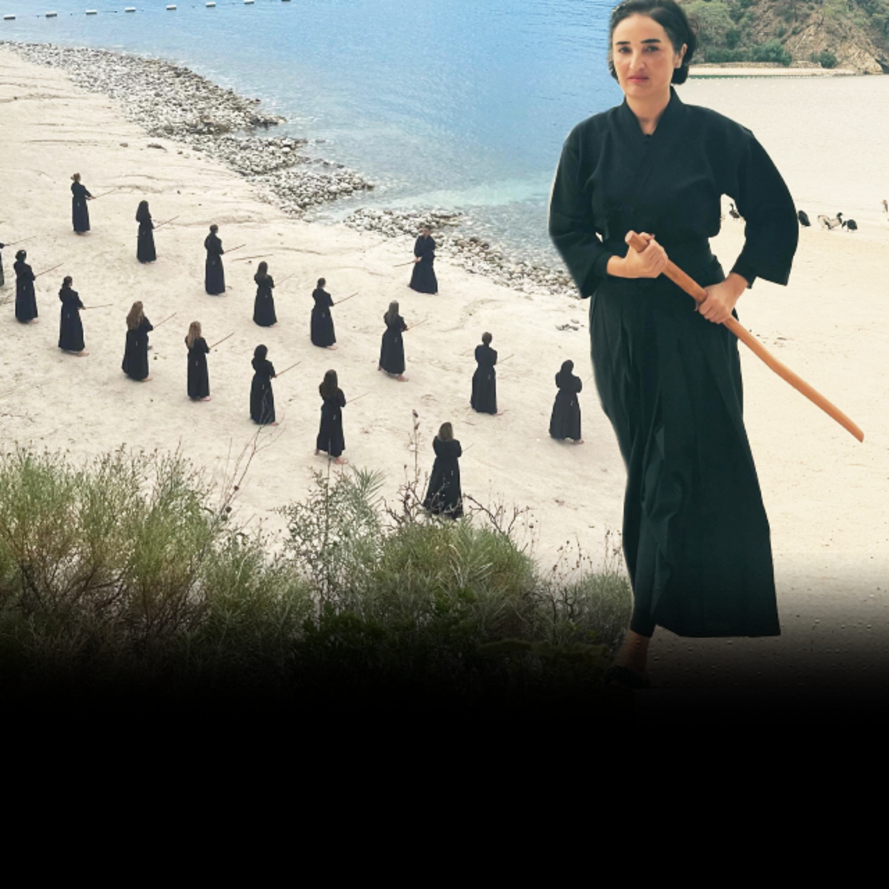 Ünlü oyuncu samuray eğitimi aldı