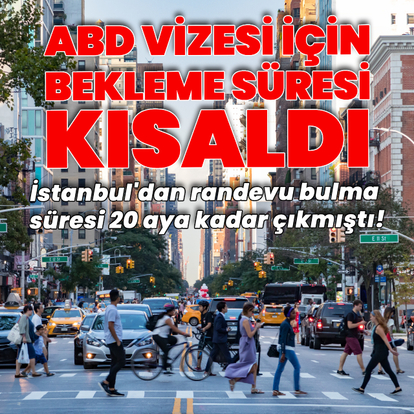 ABD vizelerinde bekleme süresi kısaldı