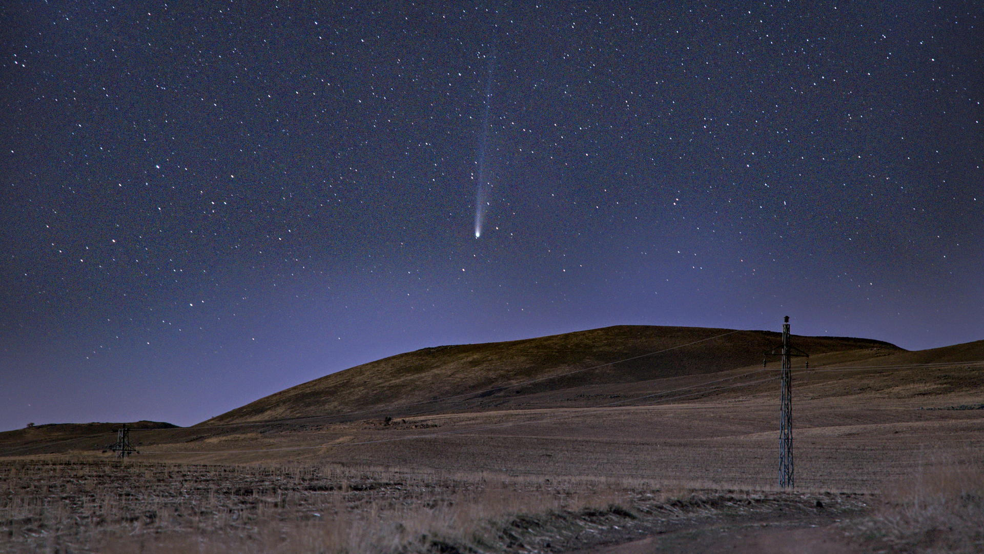 Kuyruklu yıldız 'Lemmon' Bitlis semalarında görüntülendi