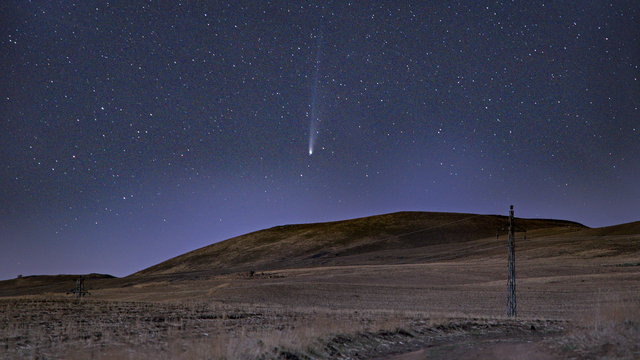 Kuyruklu yıldız 'Lemmon' Bitlis semalarında görüntülendi