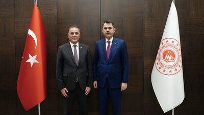 Bakan Kurum, İBB Başkanvekili Aslan'ı kabul etti