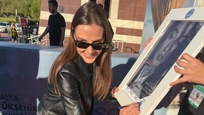 Altın Portakal'da ilgi odağı oldu