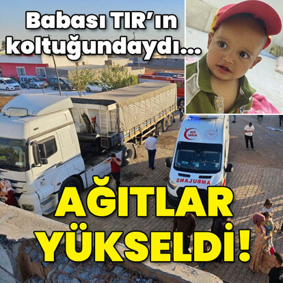 Babası TIR'ın direksiyonundaydı... Kahreden manevra!