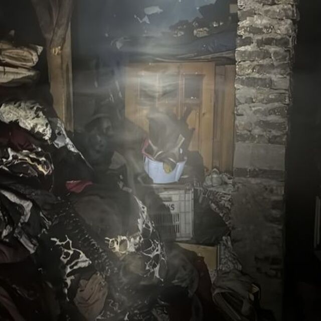 Apartman dairesinde yangın çıktı