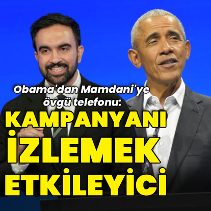 Obama'dan Mamdani'ye övgü