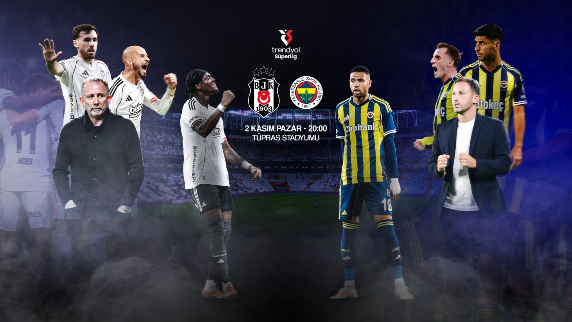Fenerbahçe - Beşiktaş Derbisi İçin Muhtemel 11'ler Açıklandı! İşte Kadrolar