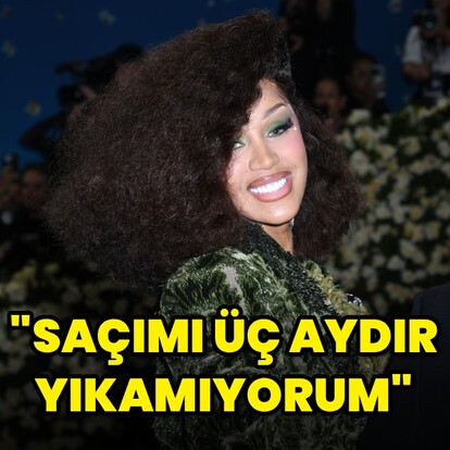 "3 aydır saçımı yıkamadım"