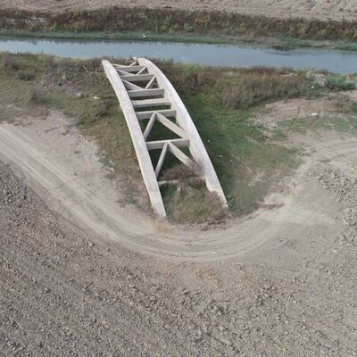 Baraj suyu çekilince ortaya çıktı