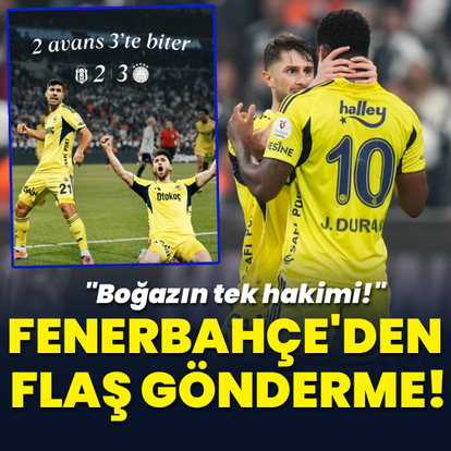 Fenerbahçe'den Beşiktaş'a flaş gönderme!