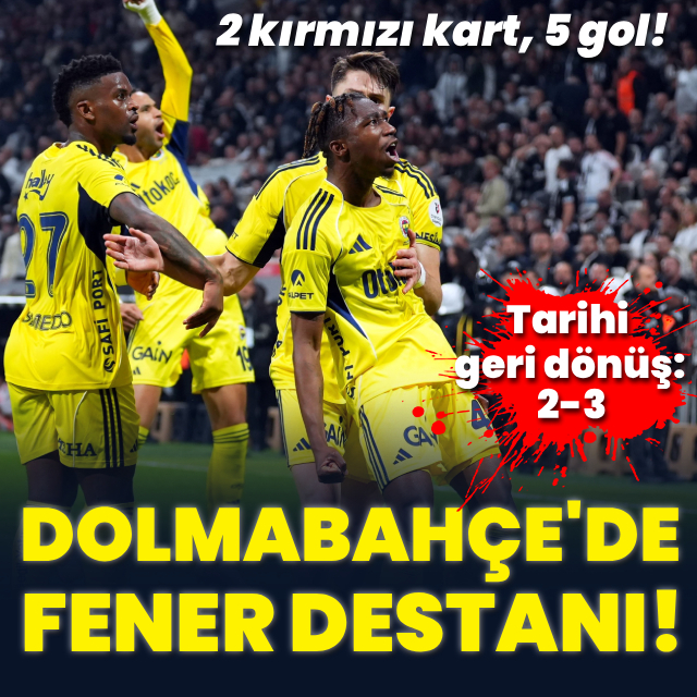 Dolmabahçe'de Fener destanı!