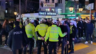 Taraftarlar birbirine girdi: 5 yaralı, 1 gözaltı