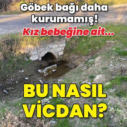 Göbek bağı daha kurumamış! Kız bebeğine ait... Bu nasıl vicdan?