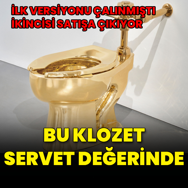 Maurizio Cattelan'ın 'altın klozet'i satışa çıkıyor