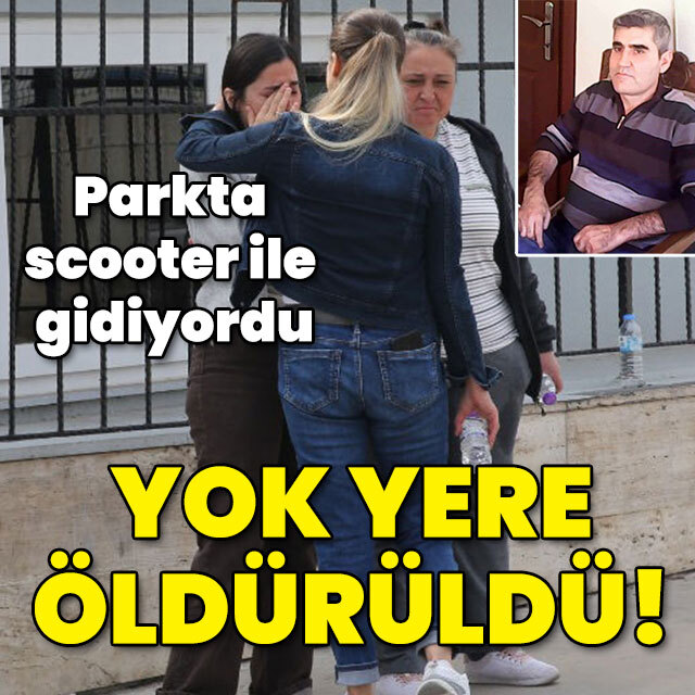 Parkta scooter ile gidiyordu... Yok yere öldürüldü!