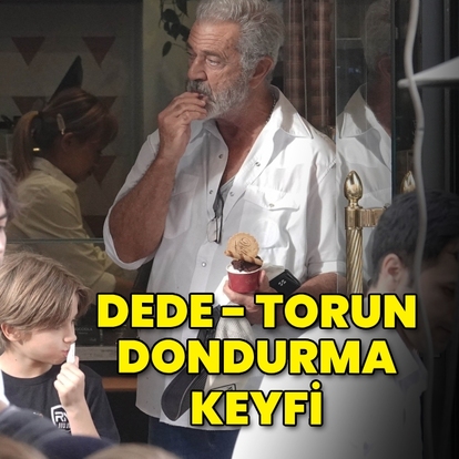Dede-torun dondurma keyfi