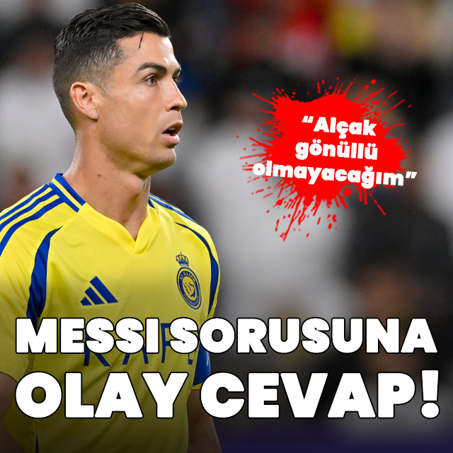 Ronaldo'dan Messi sorusuna olay cevap!