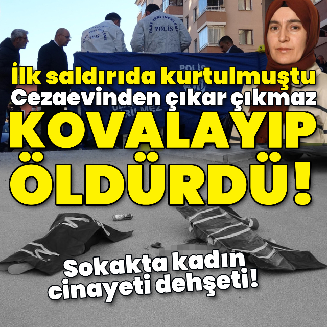 Sokakta kadın cinayeti dehşeti! Kovalayıp öldürdü!