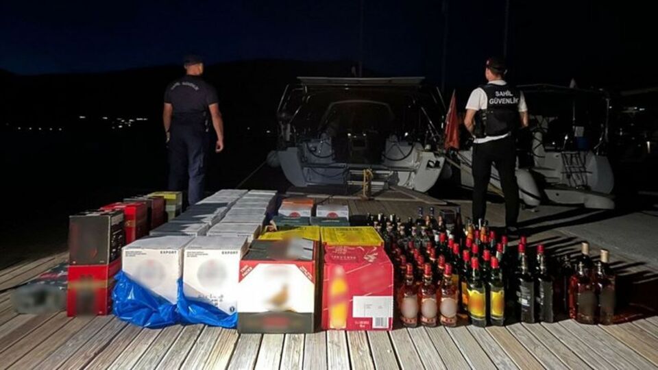 Marmaris açıklarında kaçakçılık operasyonu