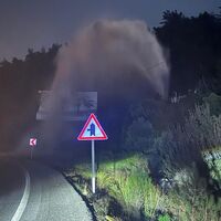 Bodrum’da ana isale hattı patladı