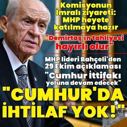 MHP lideri Bahçeli'den Demirtaş açıklaması