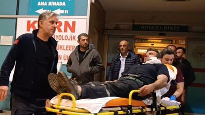 Yüzüne demir parçası saplandı!