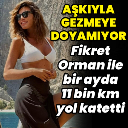 Aşkıyla gezmeye doyamıyor