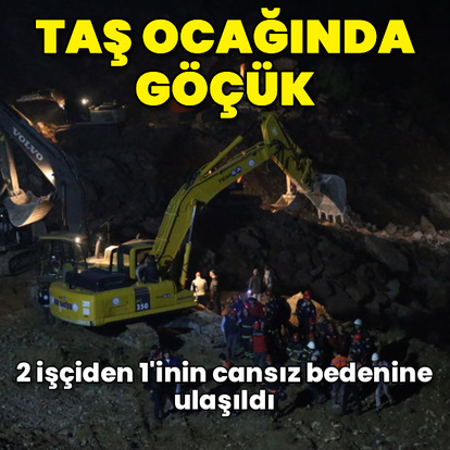 Ordu'da taş ocağında göçük!