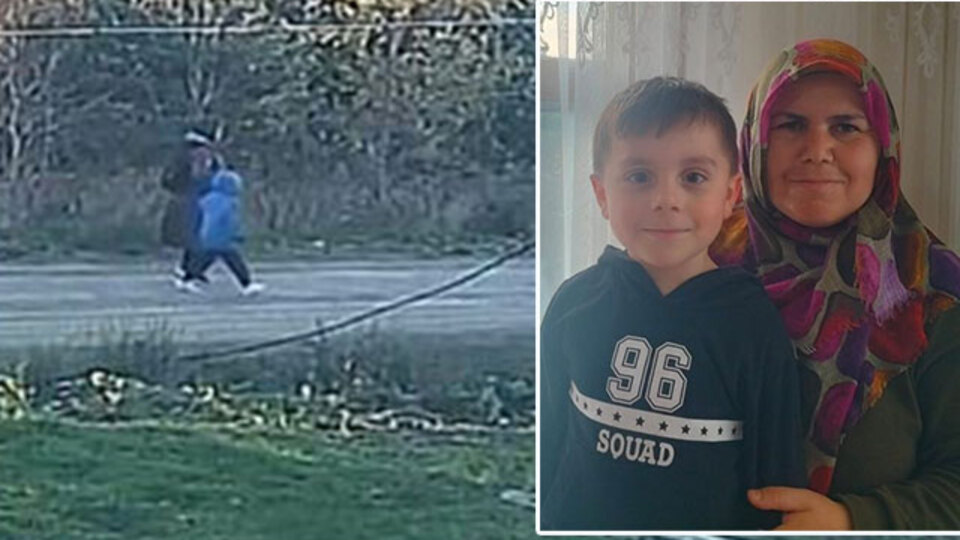 Yoğun sis aramaya izin vermiyor... Anne ile oğlunun son görüntüsü!