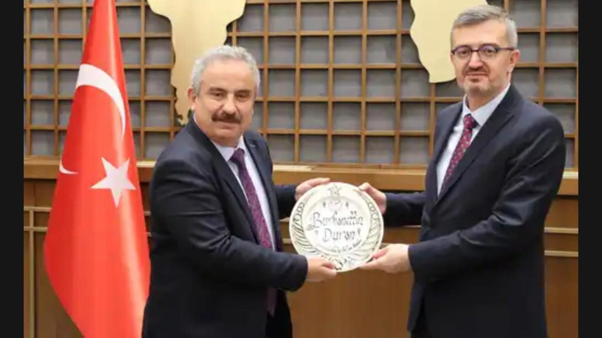 TBF’den İletişim Başkanı Duran'a ziyaret | Son dakika haberleri