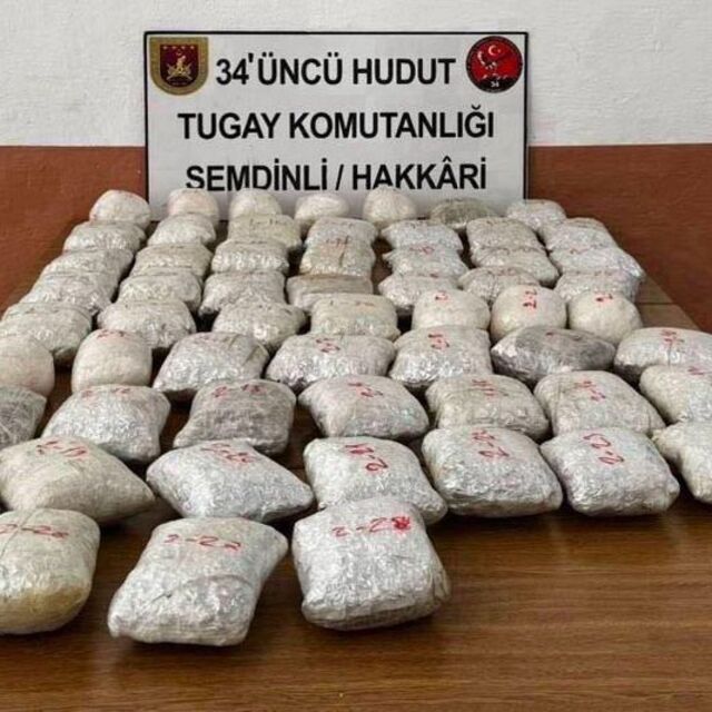"32 kilo 276 gram uyuşturucu ele geçirildi"