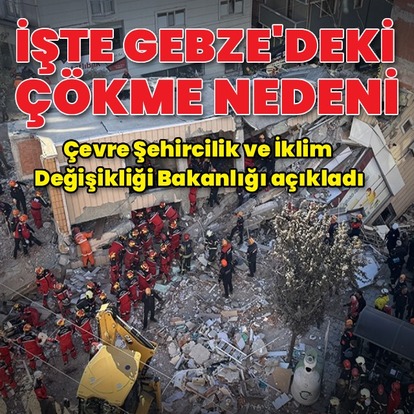 Gebze'deki çökme nedeni zemin