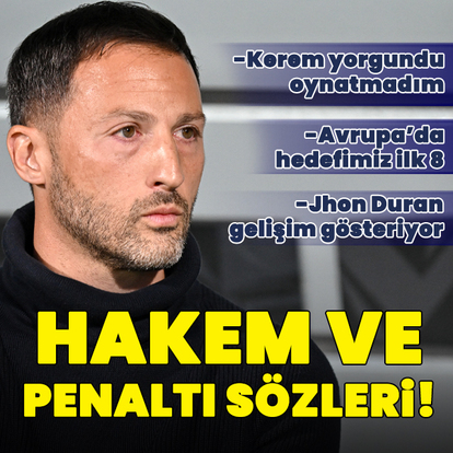 Tedesco'dan hakem ve penaltı sözleri!