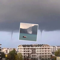 Turizmin başkentinde peş peşe yaşandı... Denizde 4 hortum!