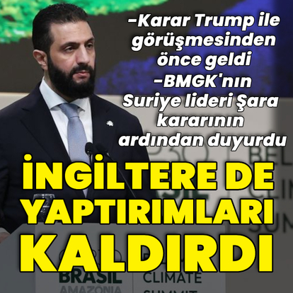 İngiltere Şara'ya yaptırımları kaldırdı