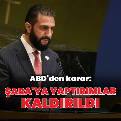 ABD Şara'yı yaptırım listesinden çıkardı