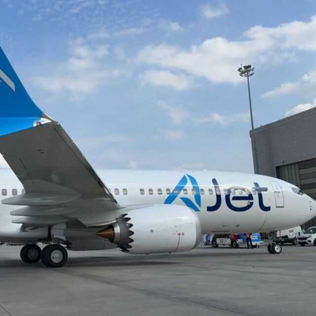 AJetin fabrika çıkışlı 8. uçağı İstanbula geldi