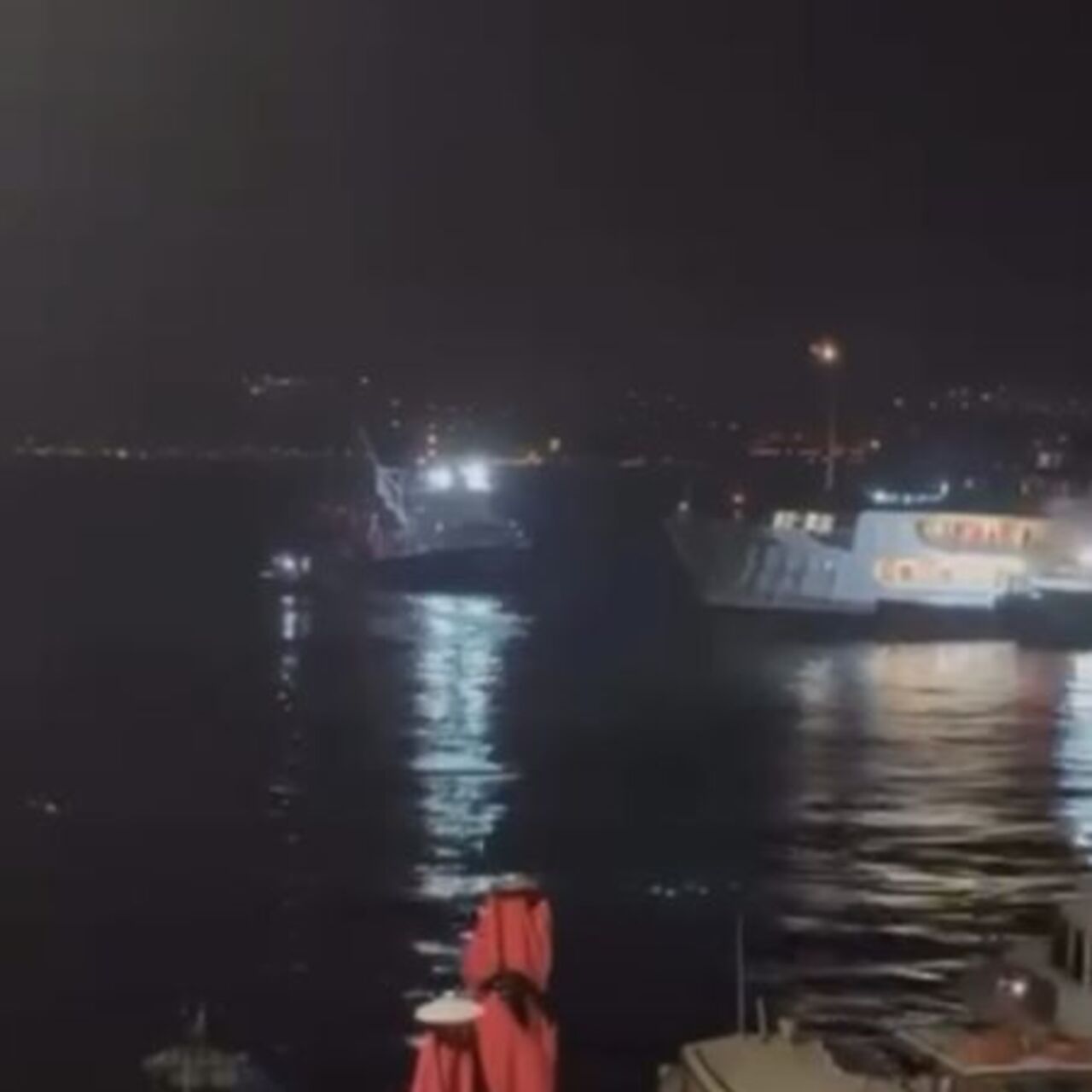 Beykoz'da vapur balıkçı ağlarına takıldı | Son Dakika
